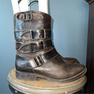 ZIGI girl Brown Combat Boots